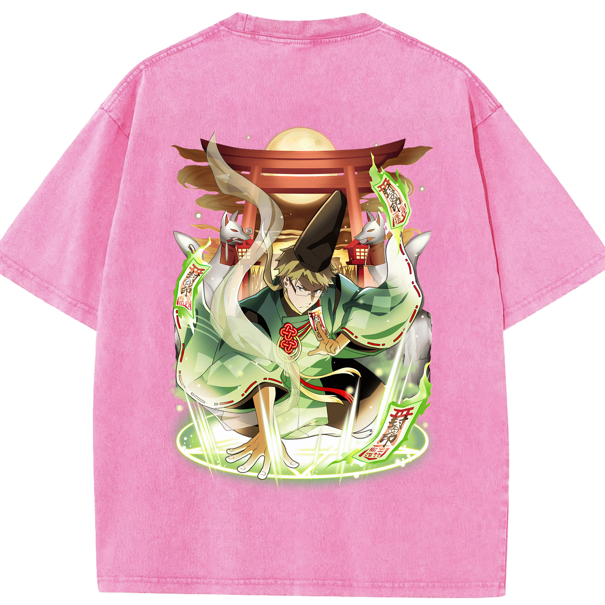 （画像用） 文豪ストレイドッグス Bungo Stray Dogs 綿100% ヴィンテージ風 半袖Tシャツ（背面プリント）